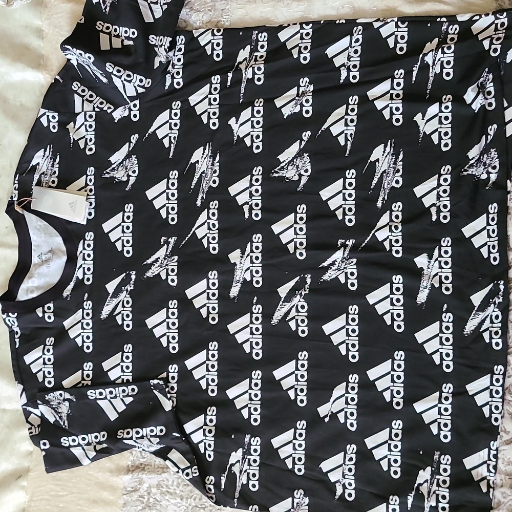Adidas 4XL Cotton Love Printed Tee - Picture 1 of 5